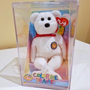 TY Color Me Beanie Red Color Ribbon - NIB